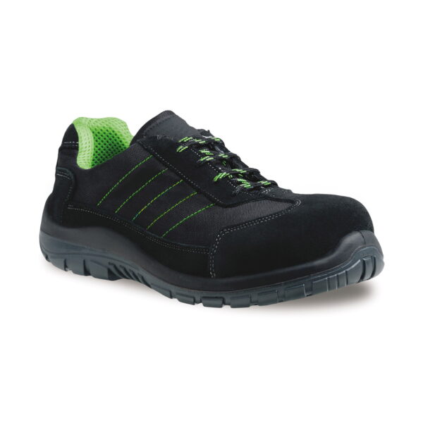 CDS545 - SCARPA BASSA PELLE SCAMOSCIATA NERA