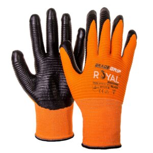 CD313A - SPANDEX NITRILE RIGATO ARANCIONE